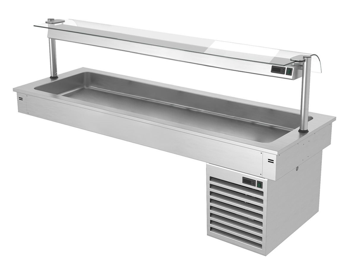 Встроенная охлаждающая ванна 1,8 м - Серия B GGM Gastro KA186B