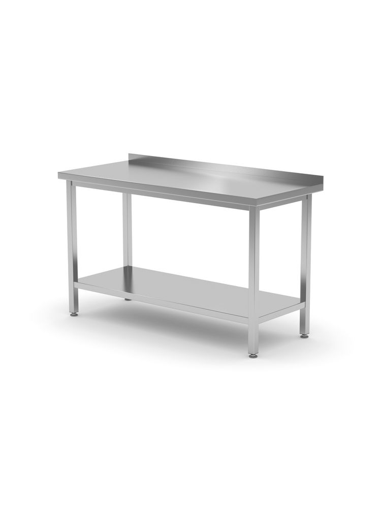 Стол со столешницей и полкой, на болтах – настенный 1800x700x850 mm 812761 Hendi Stainless steel