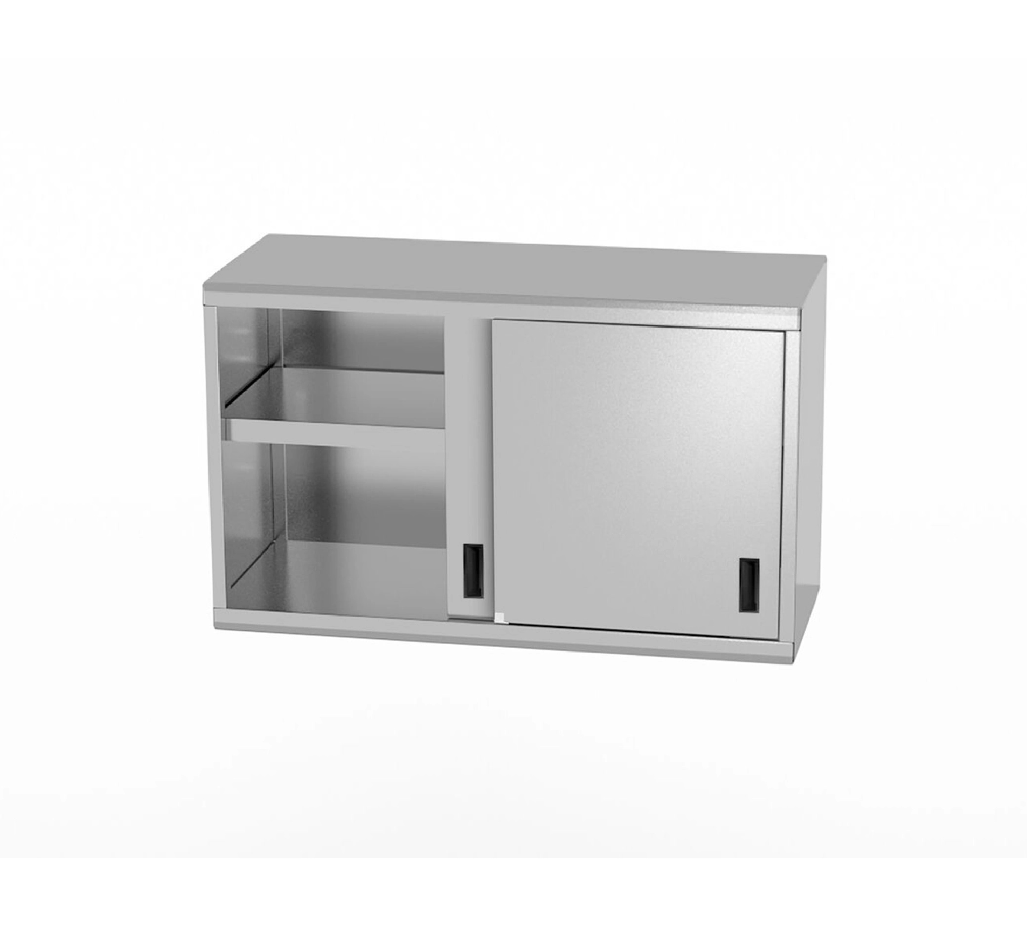 Шкаф-купе подвесной с раздвижной дверью 1000x400x (H) 601 814185 Hendi Stainless steel