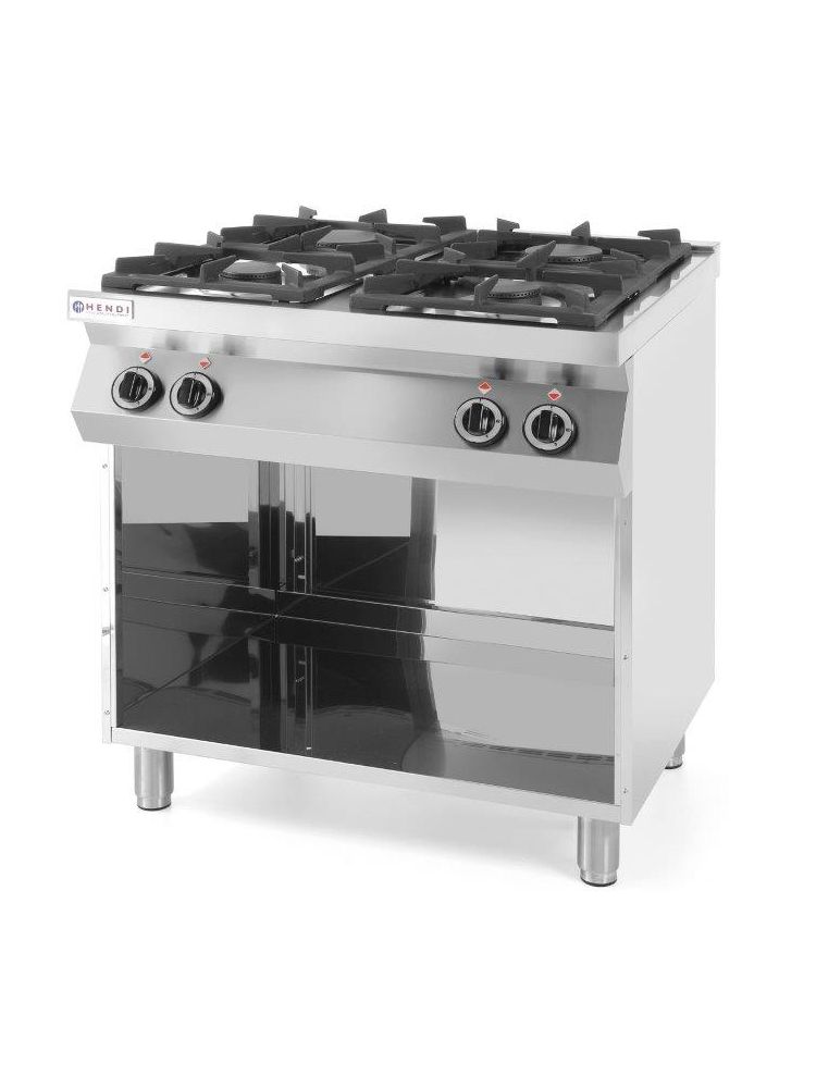 Плита газова 4-х конфоркова Hendi 227589 Kitchen Line на відкритому модулі, 800x700x(H)900 мм, 19 кВт