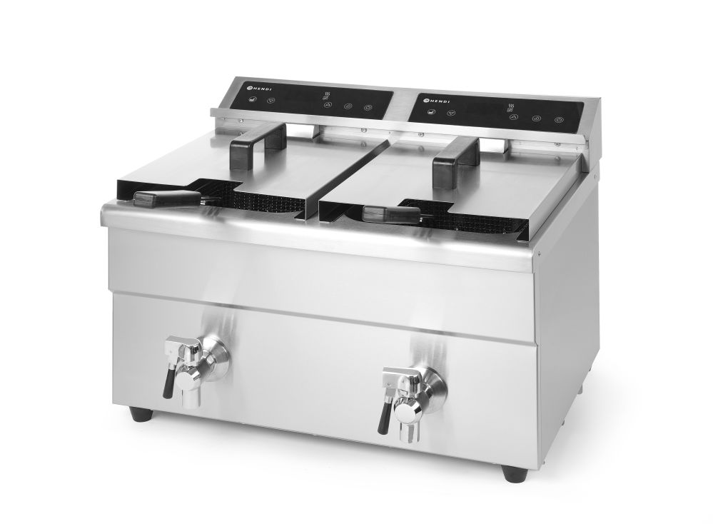 Фритюрница индукционная Hendi 215029 Kitchen Line - 2х8 л