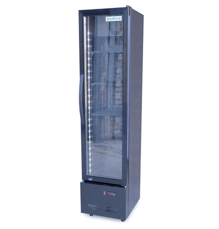 Шкаф холодильный для напитков GoodFood BC160NBB2LED черный