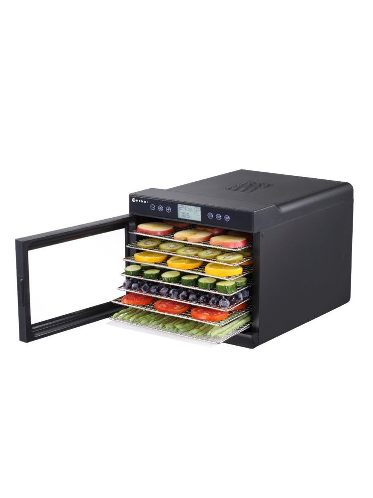 Сушарка для харчових продуктів Hendi 229064 Kitchen Line - 7 підносів - 230V / 500W - 345x450x(H)315 mm