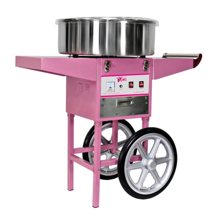 Аппарат для сладкой ваты с тележкой ZUVER CandyCart Германия 1080W обороты медным двигателем