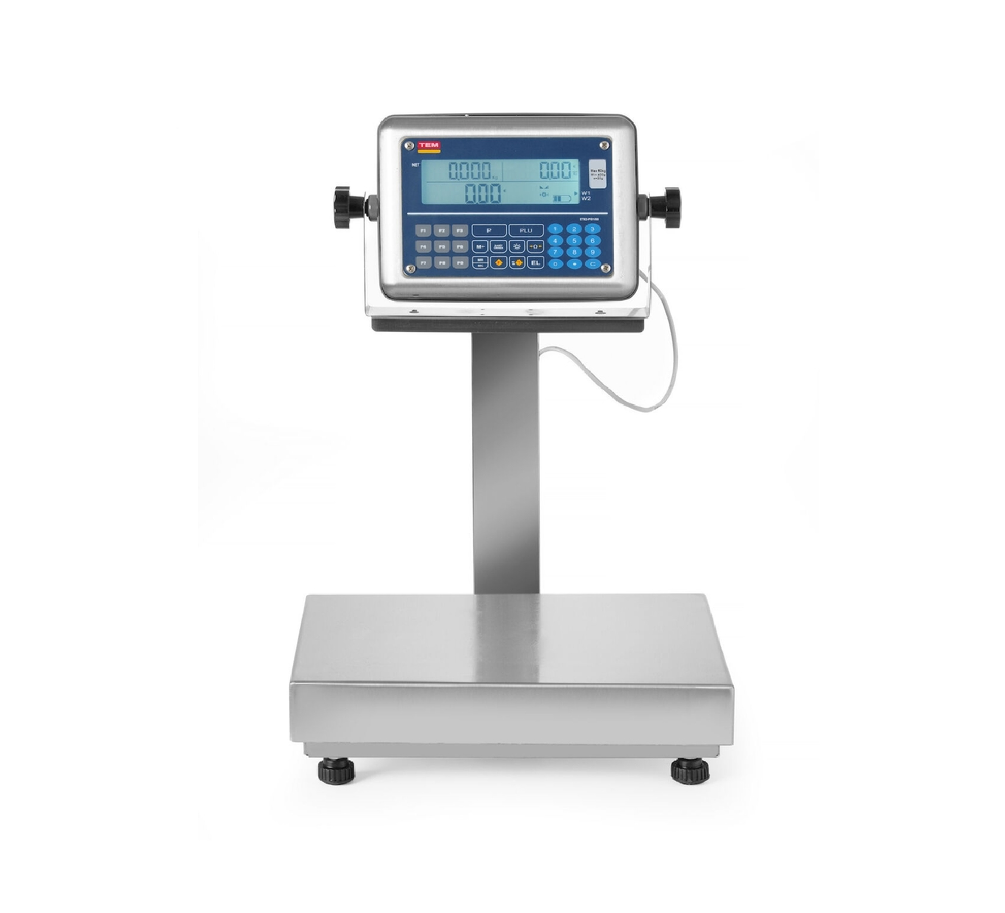 Платформенные весы LCD со стойкой и легализацией, 60 кг, TEM, 342x386x(H)534mm BE2TP028X035060 Hendi