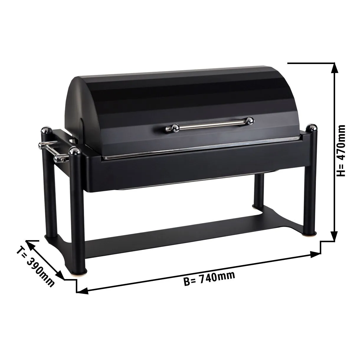 Чафіндіш - GN 1/1 - з кришкою Roll-top GGM Gastro CDDG11
