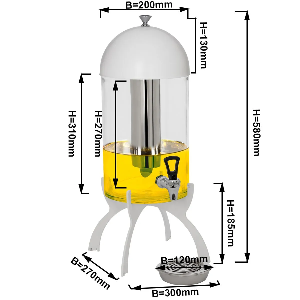 Диспенсер для соку GGM Gastro SSPG1W