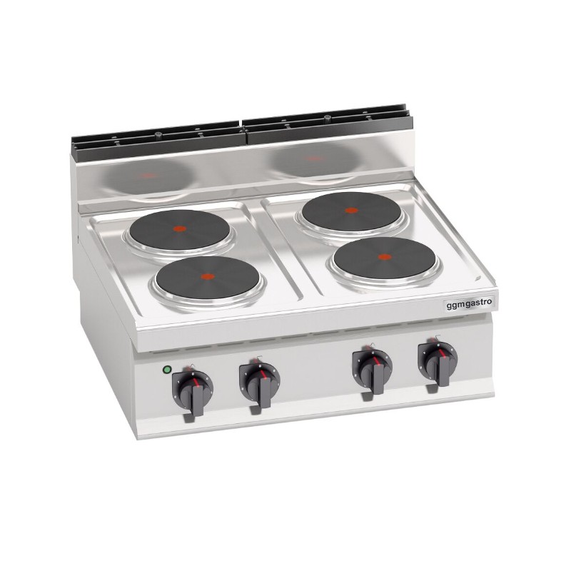 Електрична плита з 4 конфорками, кругла GGM Gastro EHB873E-230V