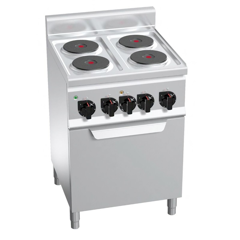 Електроплита з 4 конфорками, GGM Gastro EHB669C+EB3U