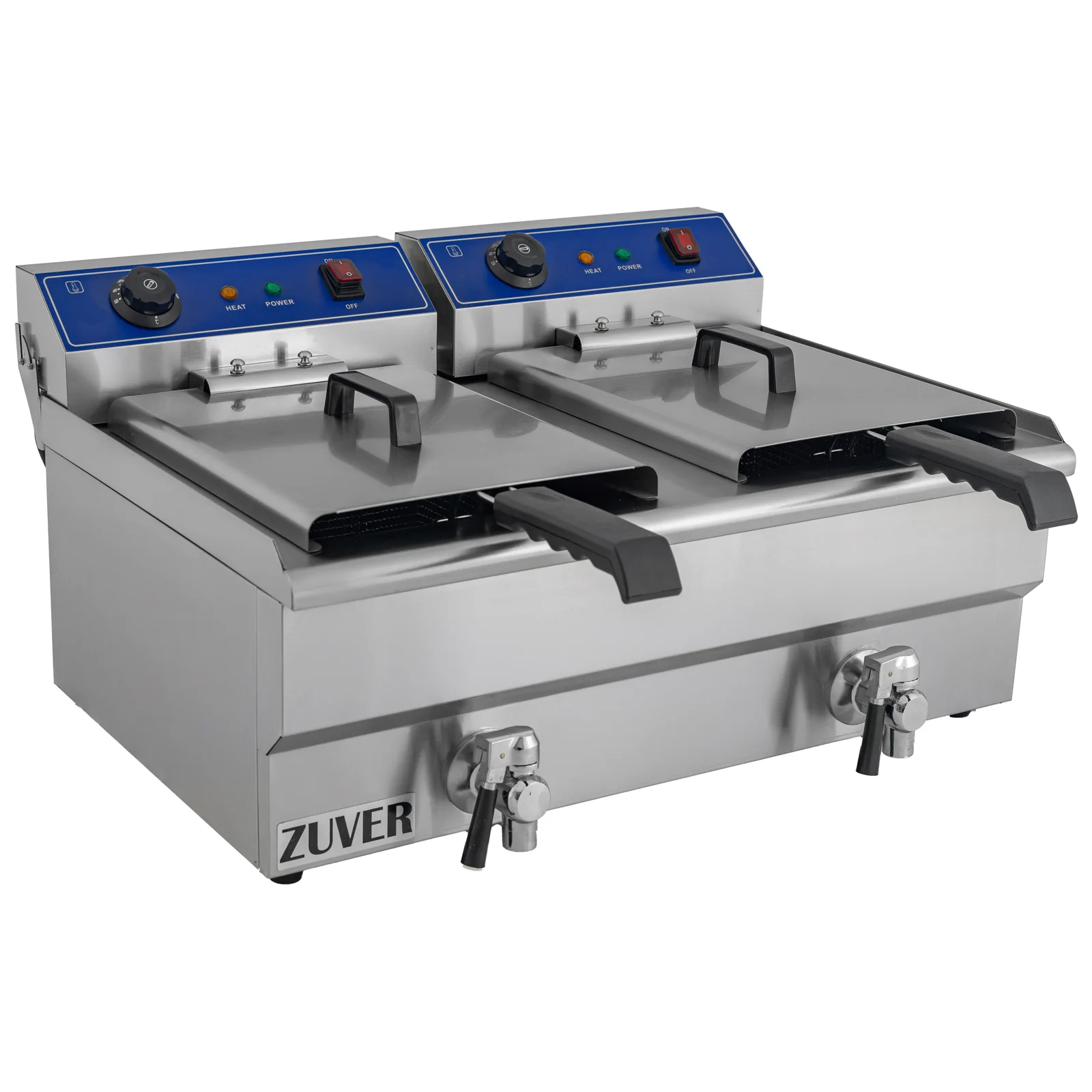 Фритюрница профессиональная двухпостовая ZUVER 2X16 Texas 8000W