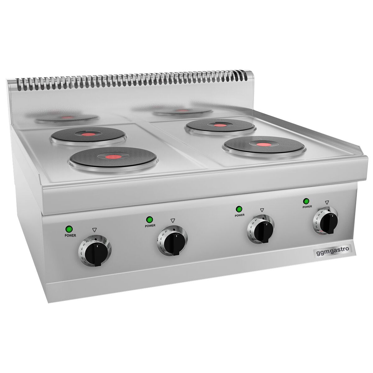 Электроплита с 4 конфорками, кругл. (8,6 кВт) GGM Gastro EHK66-E