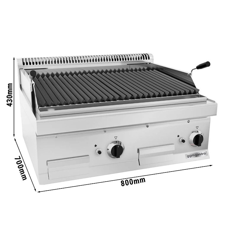 Газовий гриль 14 кВт GGM Gastro GLGK800-E