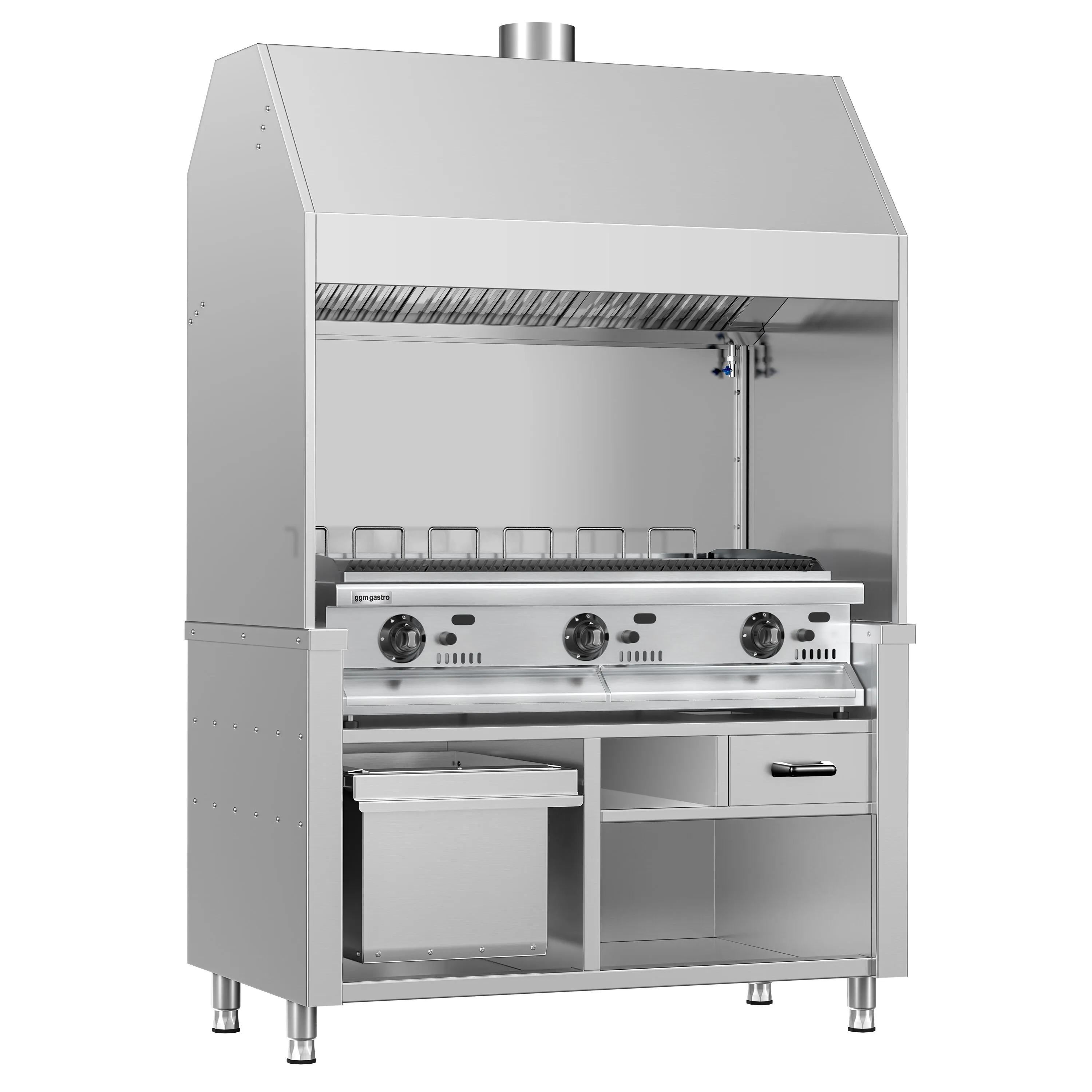 Гриль газовый BERLIN GGM-Gastro HKGE1400E#GGE1200