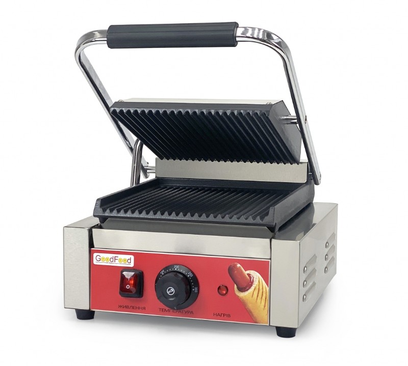 Гриль контактный GoodFood ECG10 Panini RED NEW с пружиной