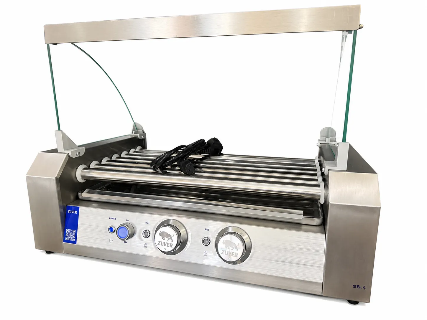 Гриль роликовый ZUVER Berlin Lux R2-7G без защитного стекла 1050W