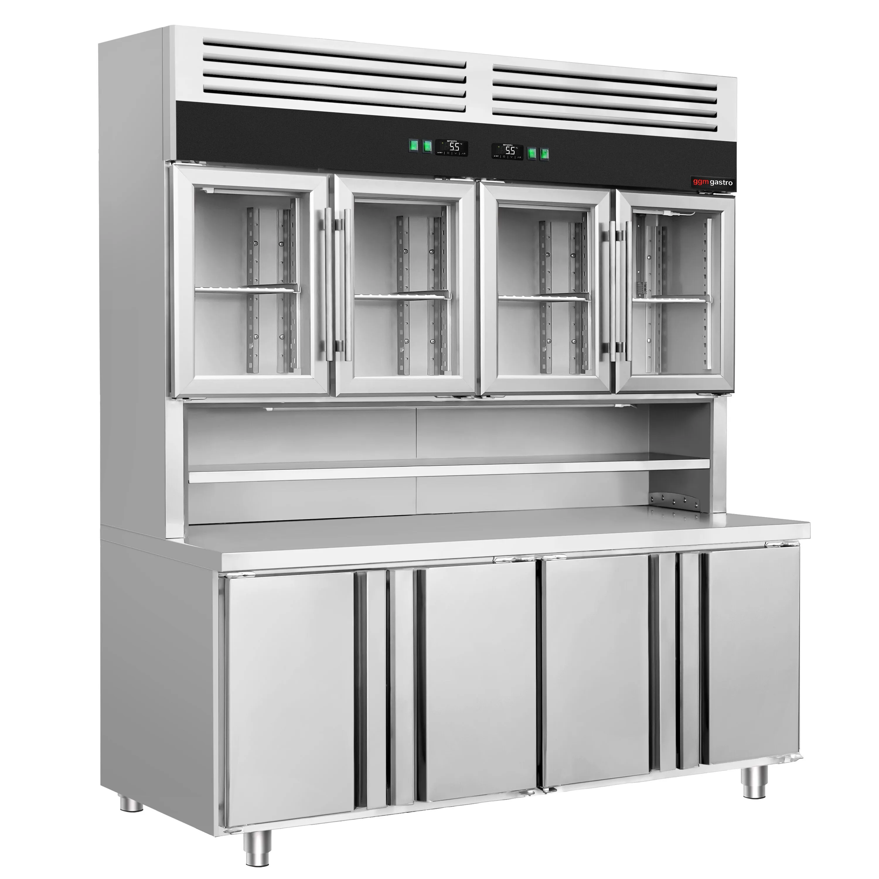 Холодильная горка с холодильным столом GGM-Gastro KKC4T7