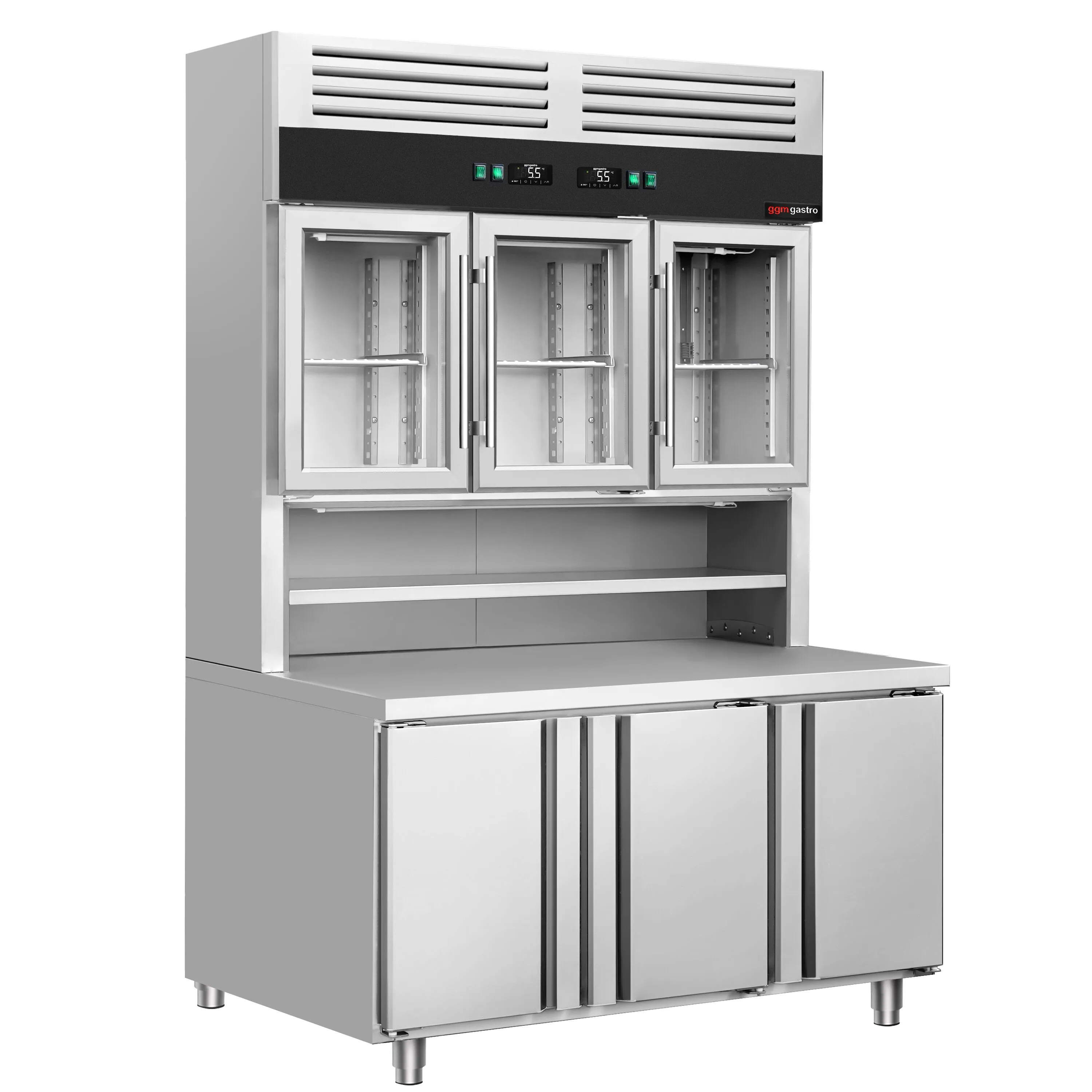 Холодильная витрина с горкой холодильная GGM-Gastro KKC3T8