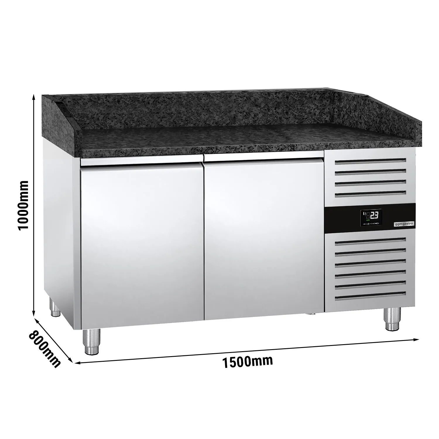 Холодильный стол для пиццы PREMIUM GGM Gastro POS158SG
