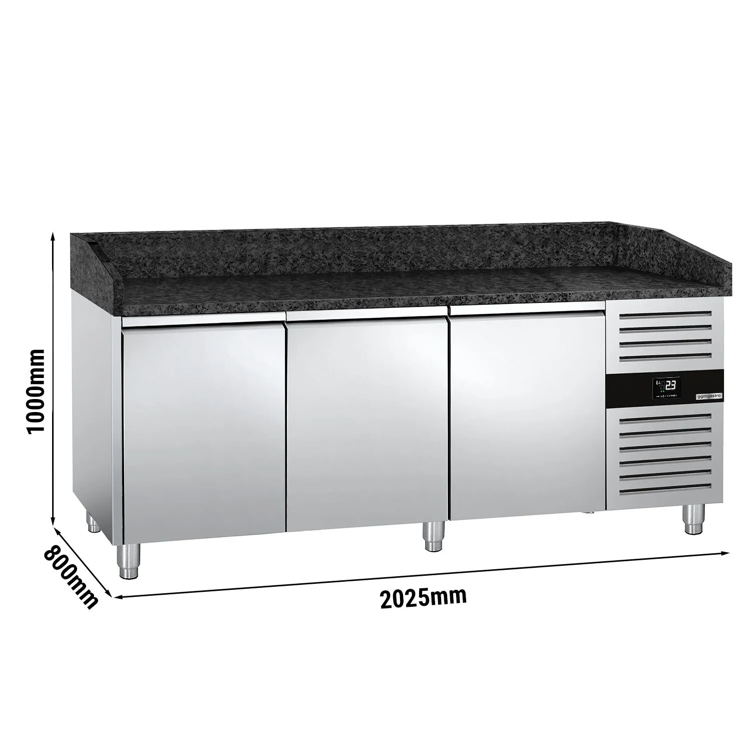 Холодильний стіл для піци PREMIUM GGM Gastro POS208SG