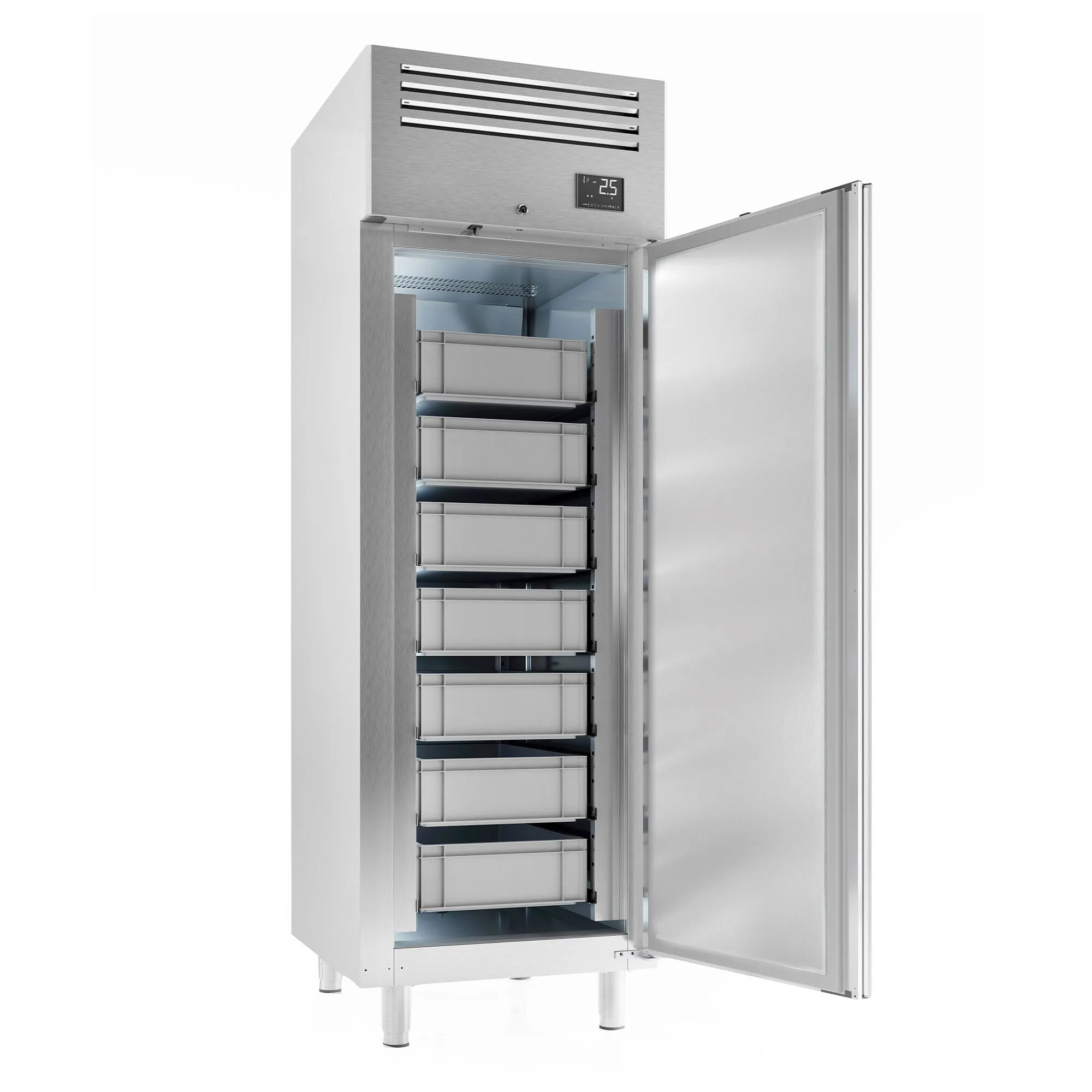 Холодильна шафа для риби з нержавіючої сталі PREMIUM GGM-Gastro FEI78T1