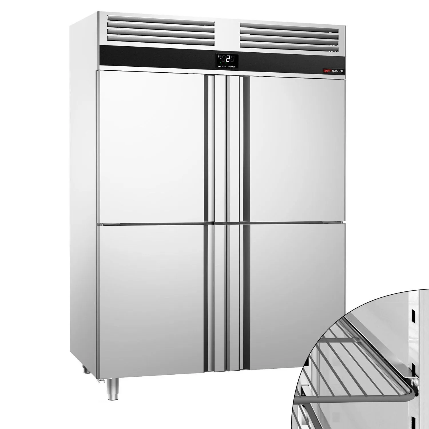 Холодильна шафа з нержавіючої сталі PREMIUM GGM-Gastro KSF1482T