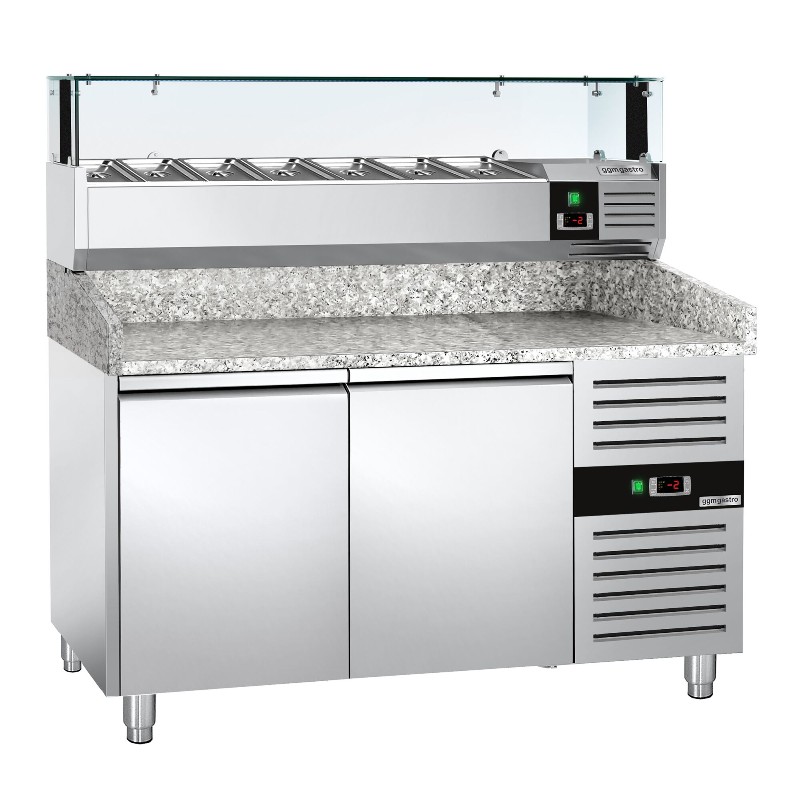 Холодильный стол для пиццы PREMIUM GGM Gastro POS158ND#AGS153LND