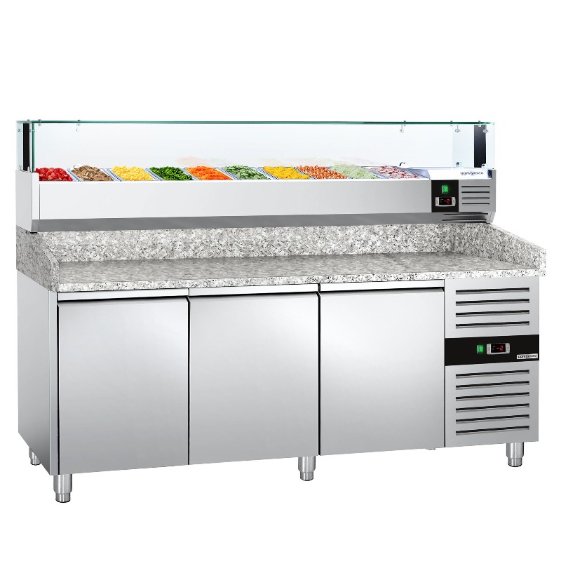 Холодильний стіл для піци 2,0 x 0,8 m GGM Gastro POS208ND#AGS203LND