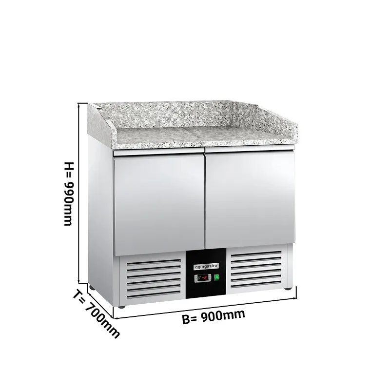 Холодильный стол с бортом PREMIUM 0,90 m x 0,70 m GGM Gastro POG97ND
