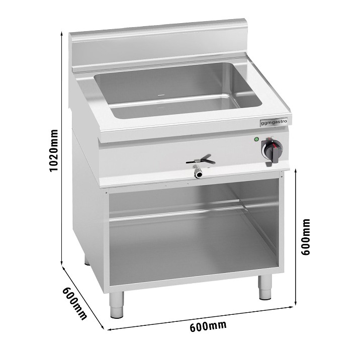 Электрическая водяная баня 1xGN1/1+2xGN1/4 GGM Gastro EBB663C#SET
