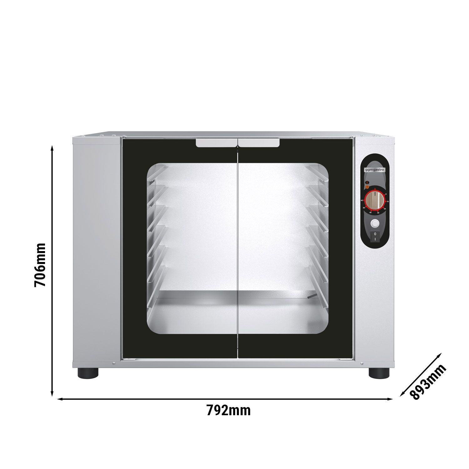 Расстоечный шкаф 12x 600 x 400 mm & GN 1/1 GGM Gastro GSV1264BM