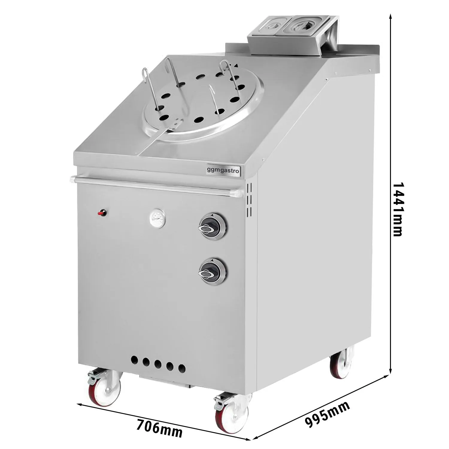 Тандырная печь газовая - 715 х 1225 мм  GGM Gastro GTOE791
