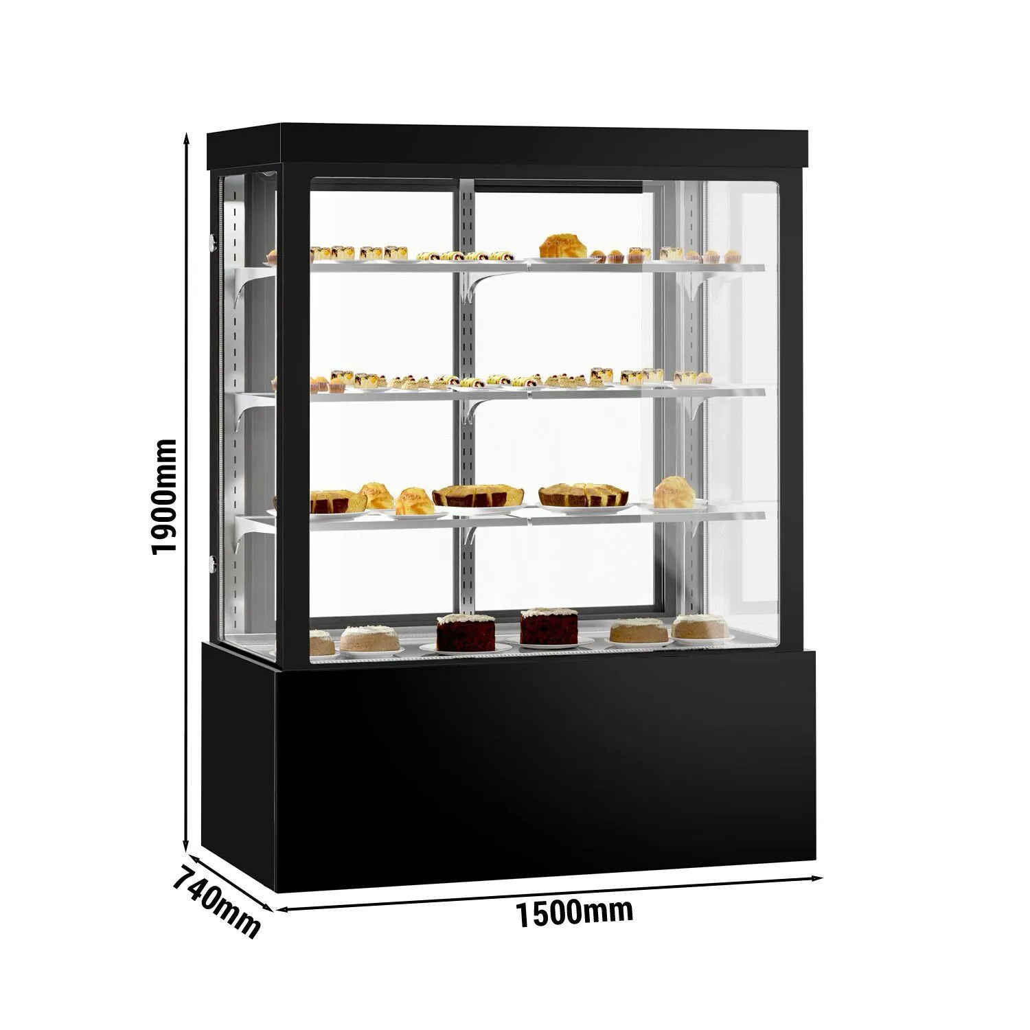 Витрина для кондитерских изделий - 1,5 м GGM Gastro KTG157W