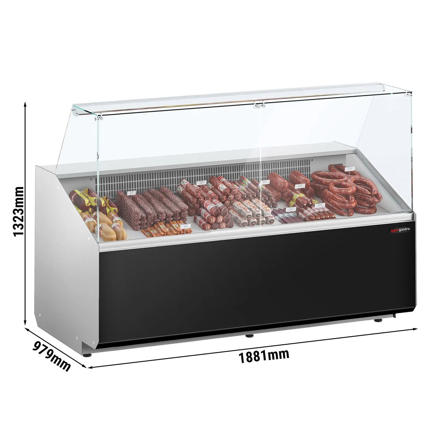 Xолодильная  витрина для мясной продукции  (обьем: 379 л) GGM Gastro KTJI209E