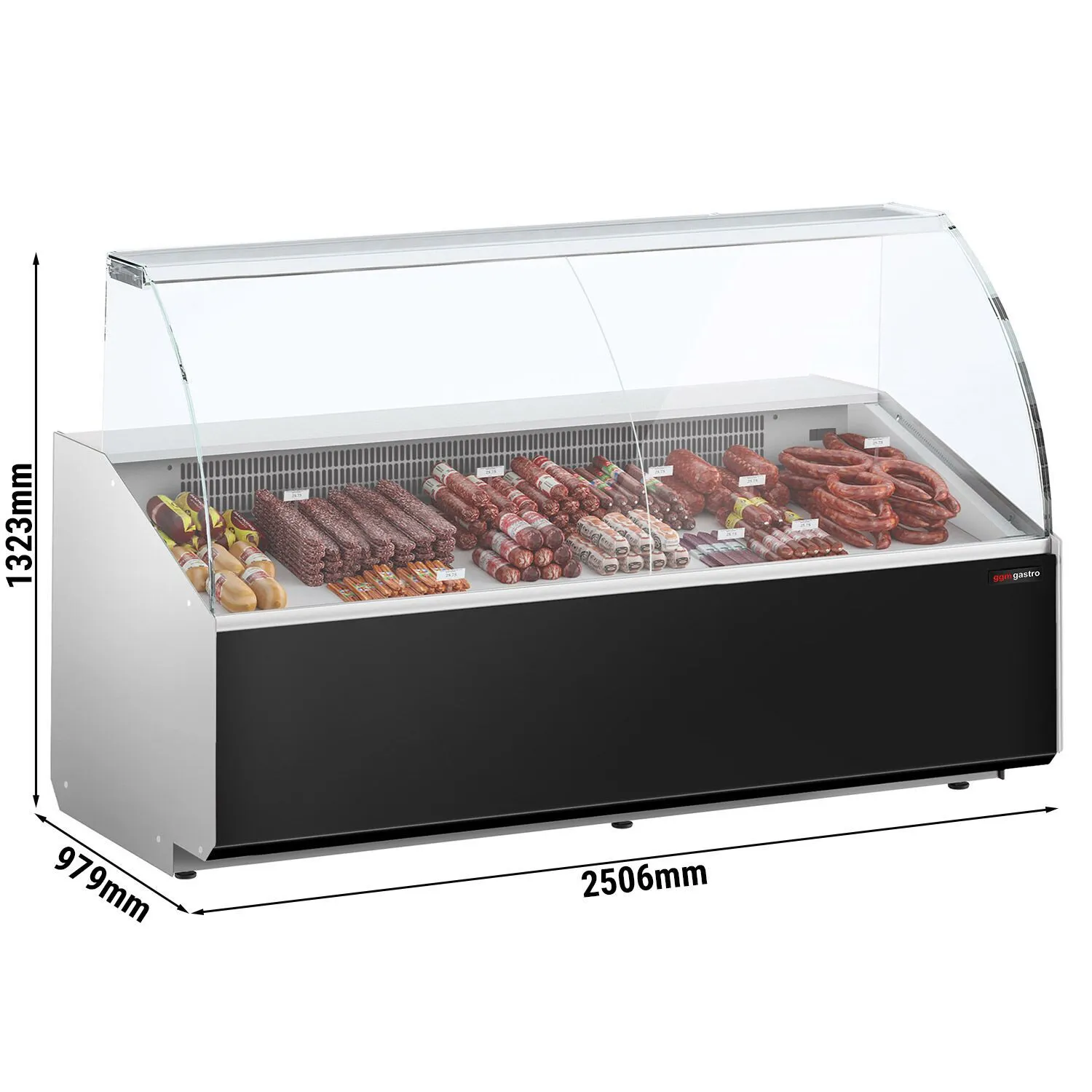 Xолодильная витрина для мясной продукции (обьем: 505 л) GGM Gastro KTJI259G