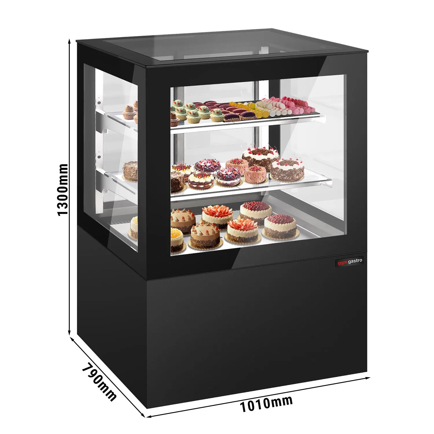 Витрина для кондитерских изделий 1,01 x 0,79 m GGM Gastro KTVF375