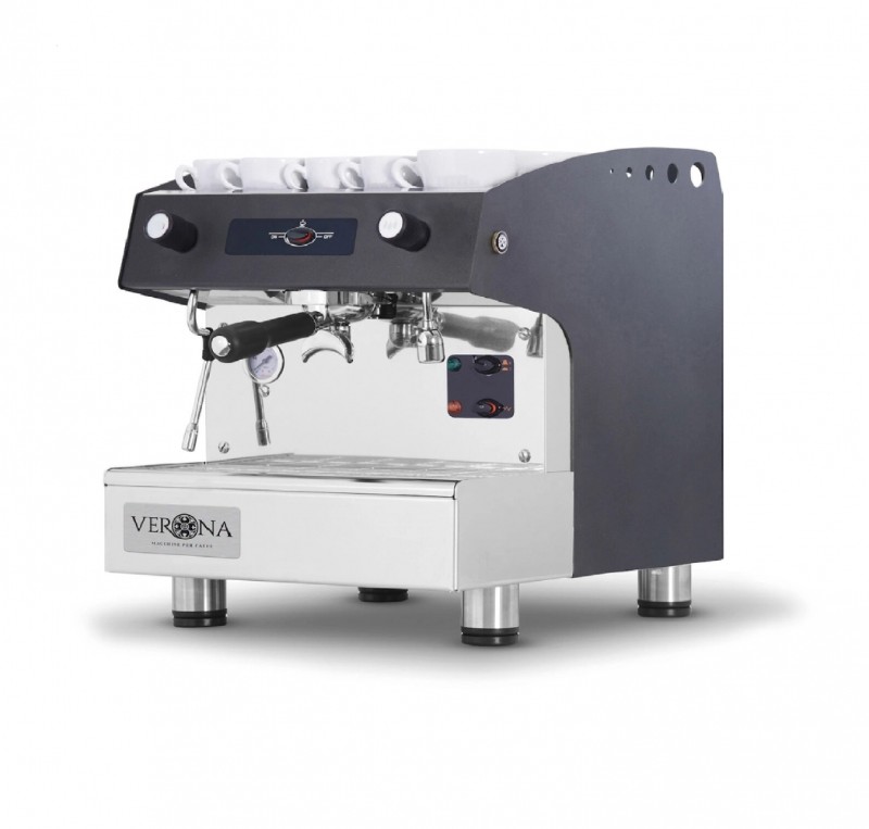 Кавомашина еспресо Hendi 207659 Verona Romeo Pro, 1 група, автоматична, з ротаційною помпою 375x530x (H) 485