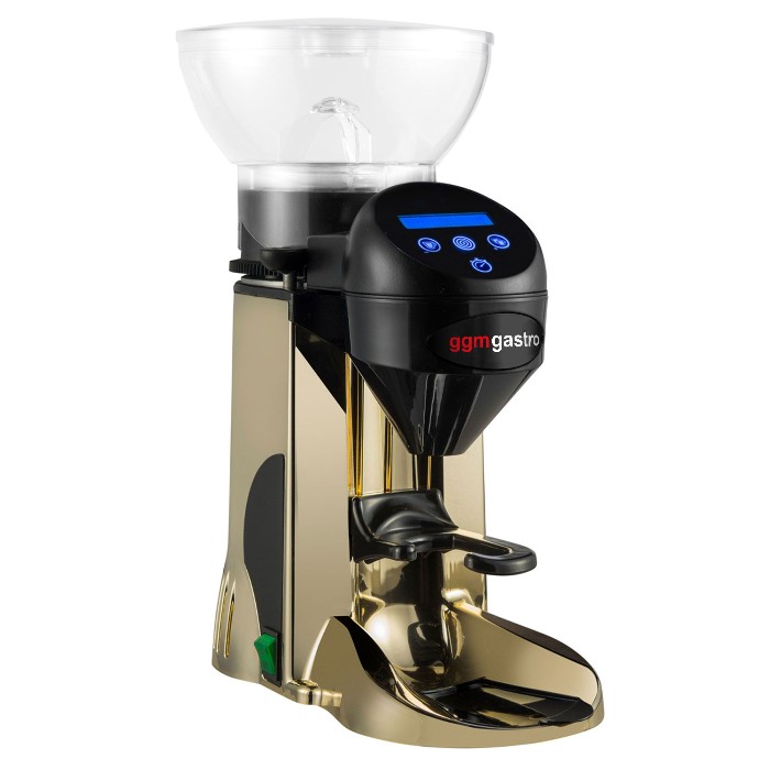 Кофемолка профессиональная 1 кг / золотая GGM Gastro MC1T-GOLD