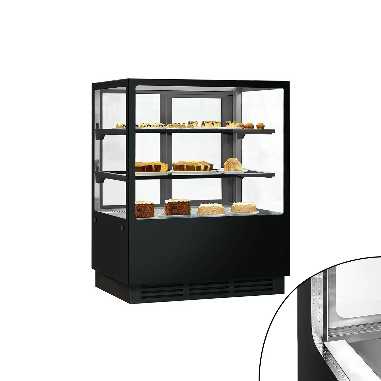 Кондитерська холодильна вітрина GGM-Gastro KTGSF107S