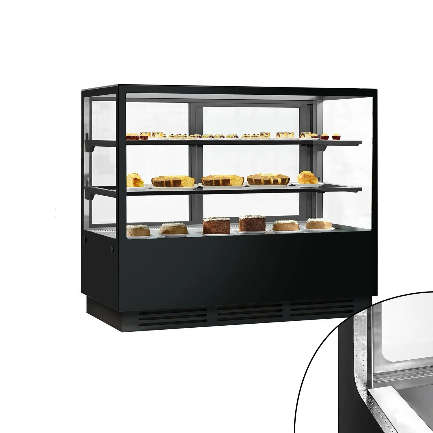 Кондитерська холодильна вітрина GGM-Gastro KTGSF157S