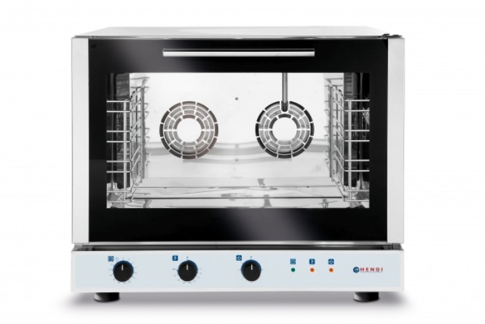 Конвектомат Hendi 225677 з парозволоженням 4x GN 1/1, електричний, ручне керування