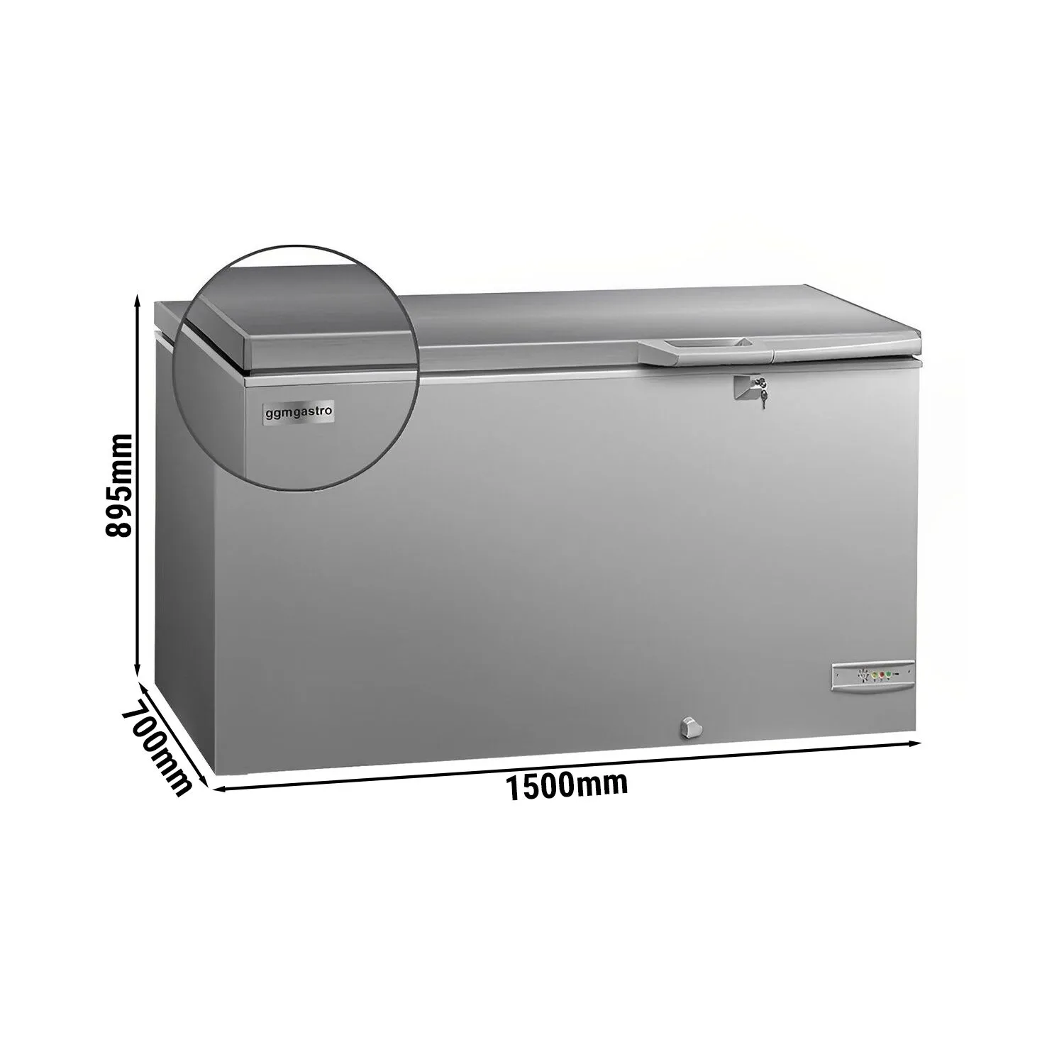 Морозильна скриня - 388л GGM Gastro TTG388EN