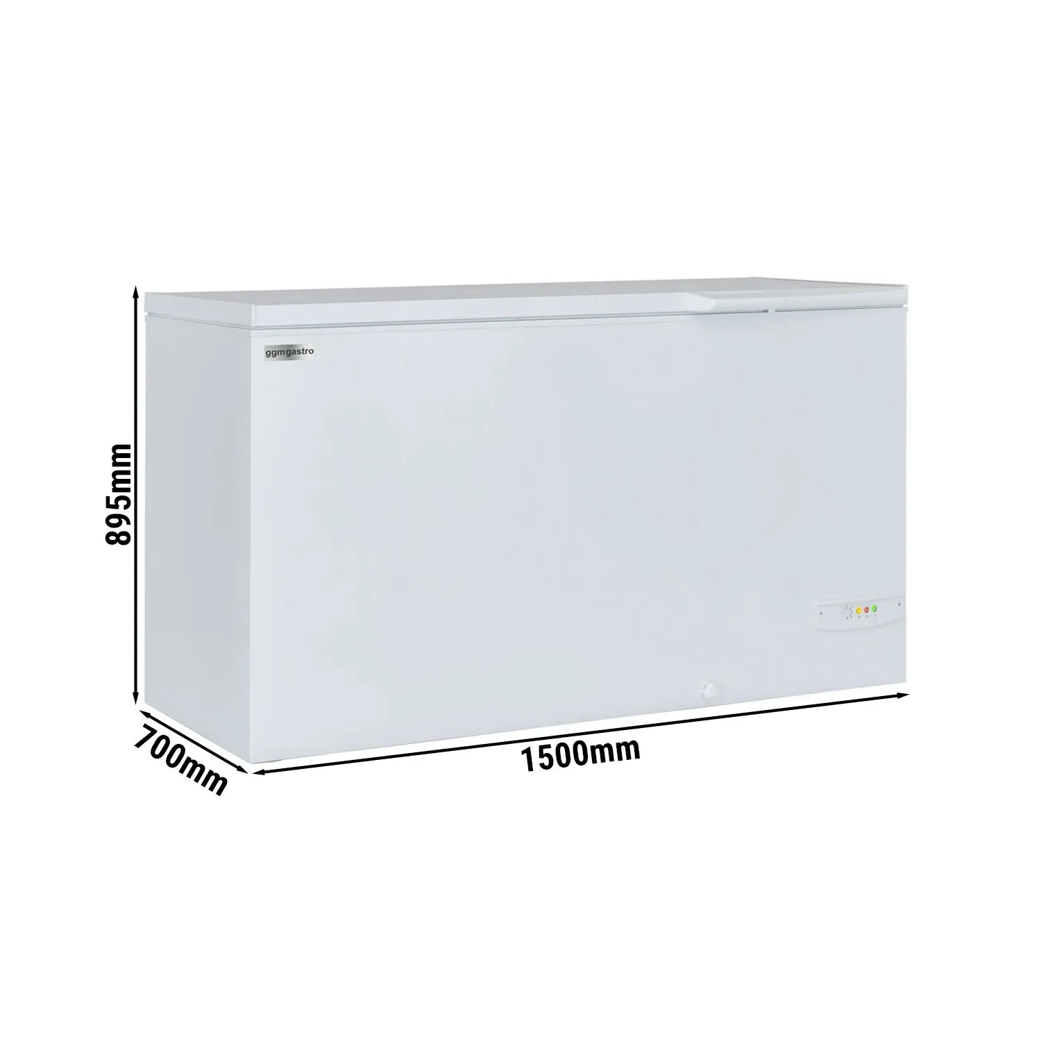 Морозильна скриня – 388л – білий GGM Gastro TTG388N