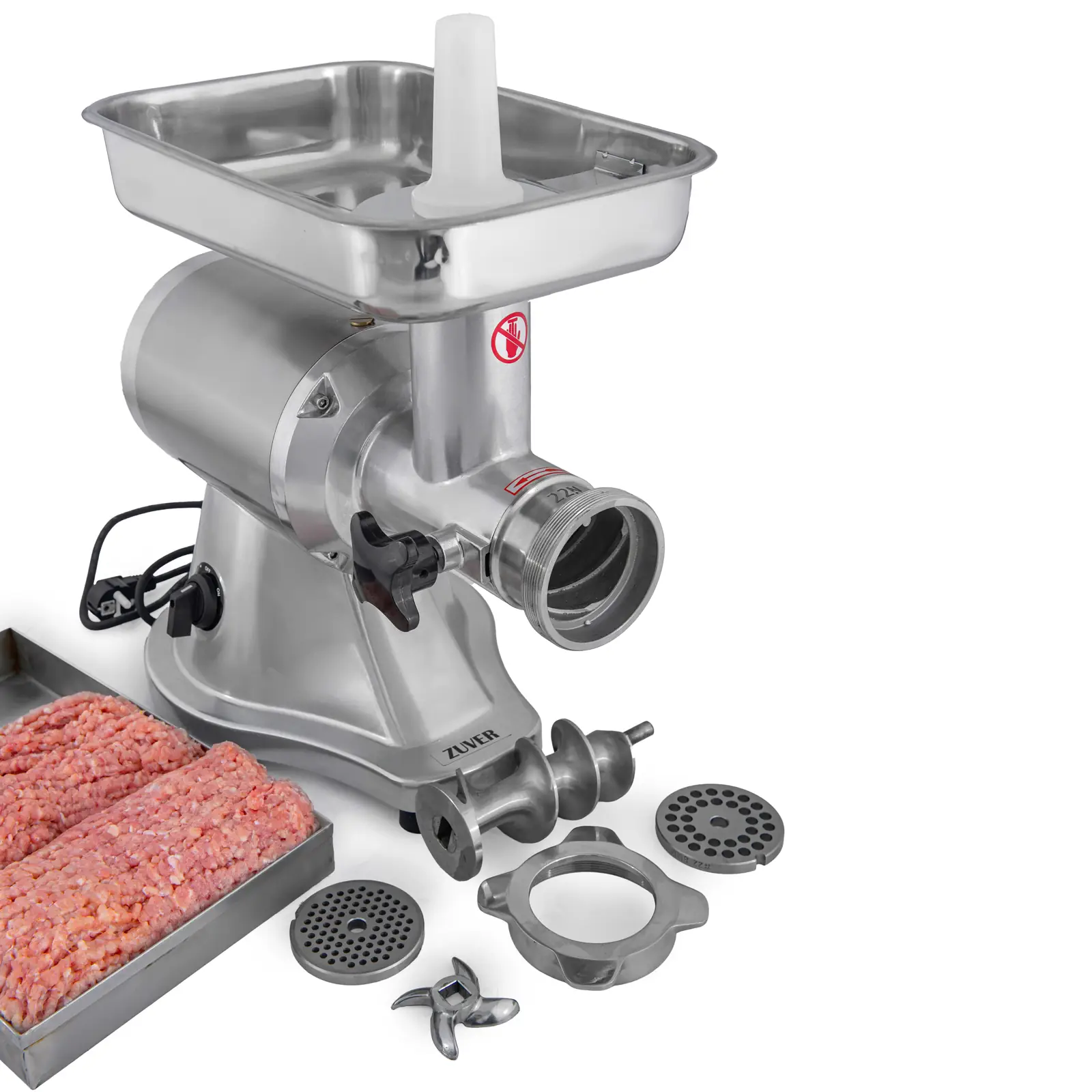 Мясорубка профессиональная ZUVER Grinder Enterprise Premium 1100W Round Engine