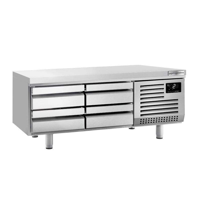 Охлаждающая тумба Premium PLUS - 1600 мм - 170 л. - с 4 выдвижными ящиками GGM Gastro KUI166