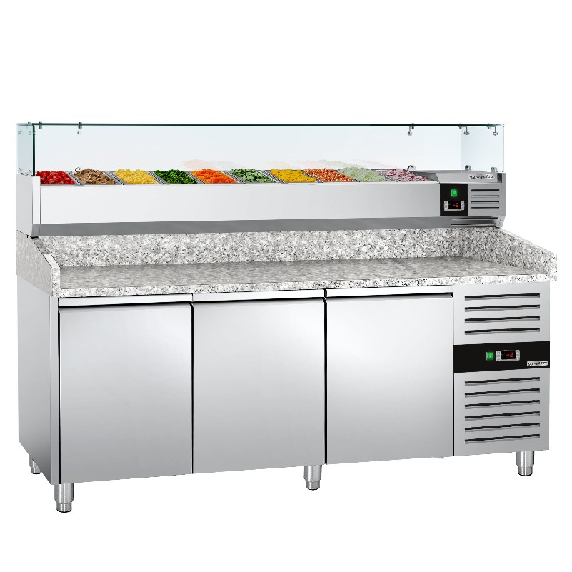 Охлаждающий стол для пиццы 2,0 x 0,8 m GGM Gastro POS208ND#AGG203ND