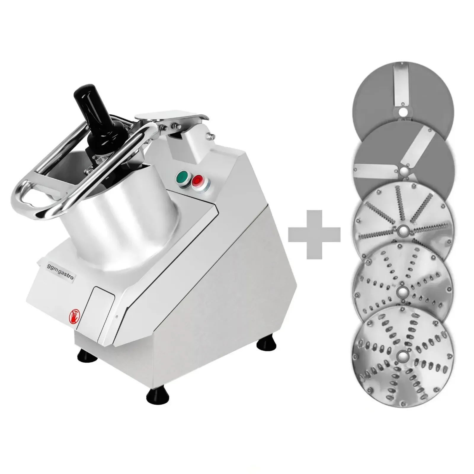 Овощерезка GGM Gastro GSA5, 5 дисков, с широкой горловиной