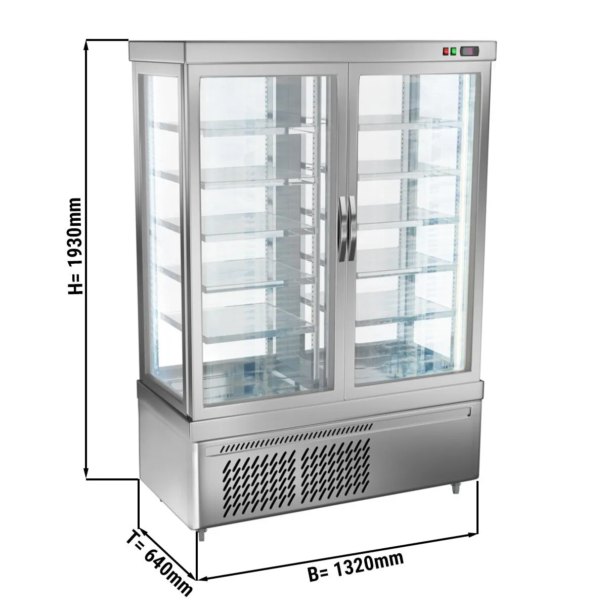 Панорамная витрина GGM Gastro PVT900-K