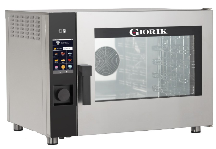 Пароконвектомат із сенсорною панеллю управління та мийкою Giorik MTE5W
