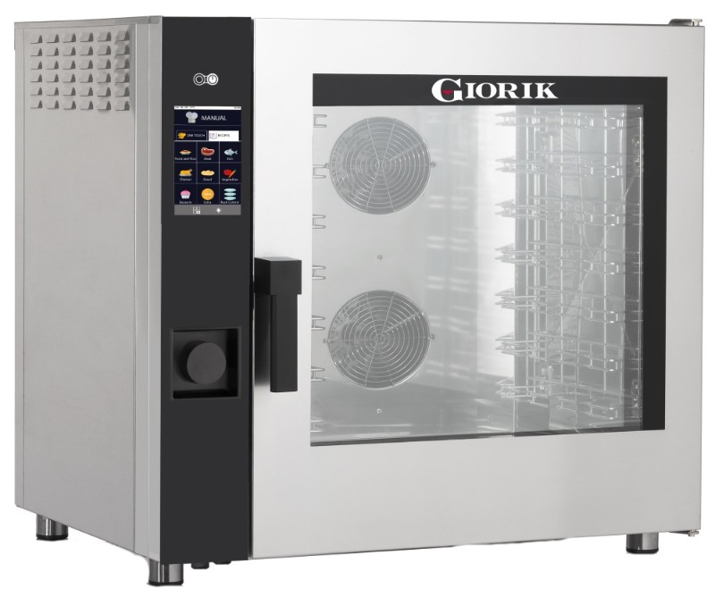 Пароконвектомат із сенсорною панеллю управління та мийкою Giorik MTE7W