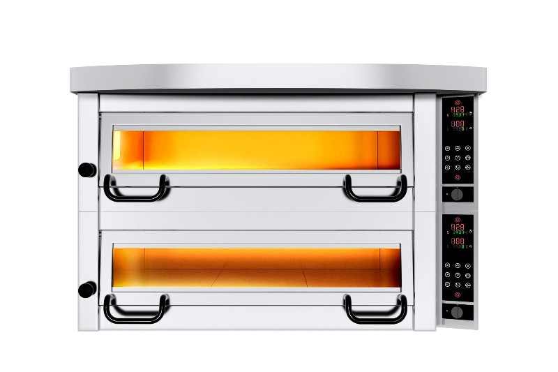 Печь для пиццы 4+4 x 34 cм GGM Gastro 2#POP434E#HP434